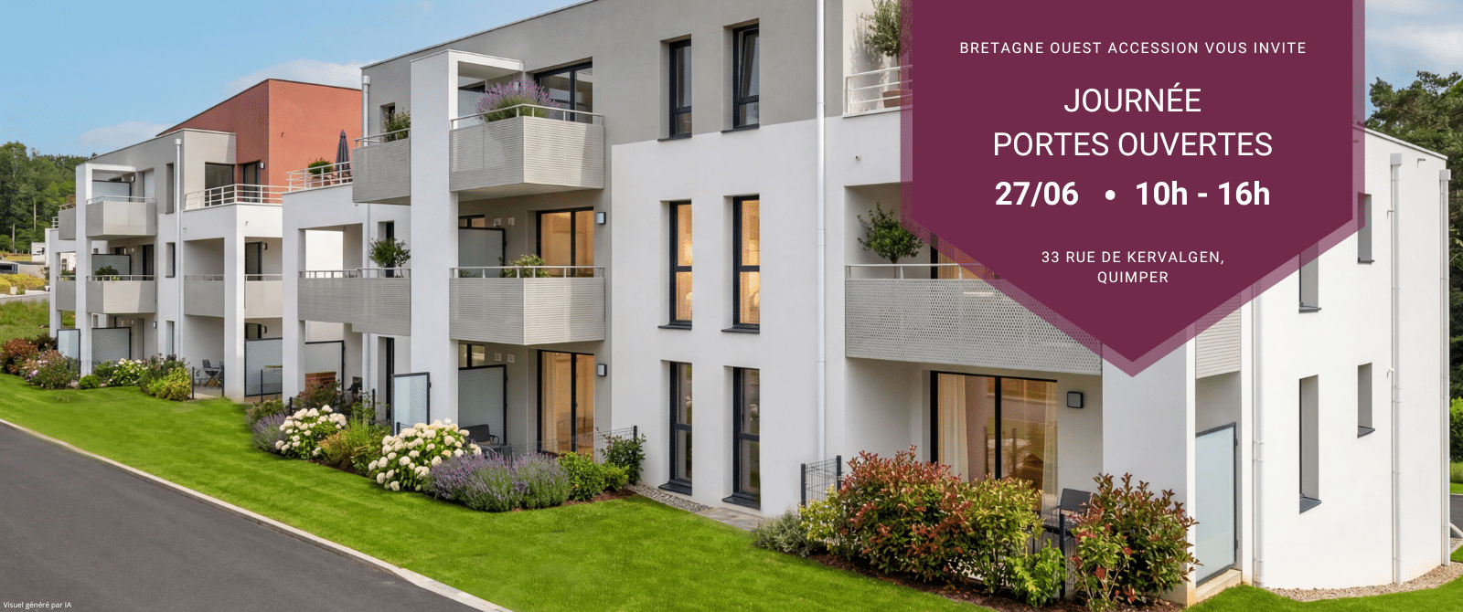 Bretagne Ouest Accession vous ouvre les portes de ses appartements neufs lors d’une journée exceptionnelle le samedi 27 juin 2026
